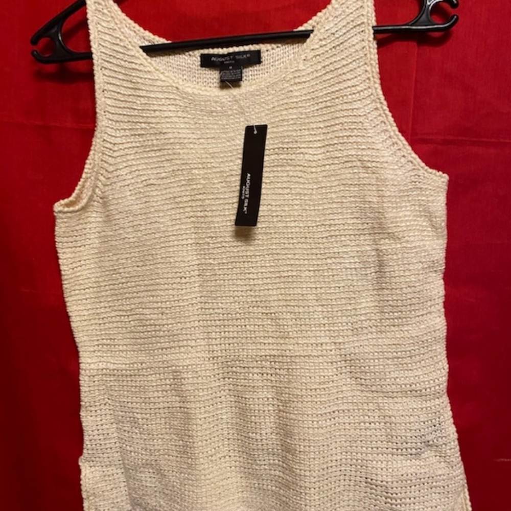 AUGUST SILK NEW Knit tank top